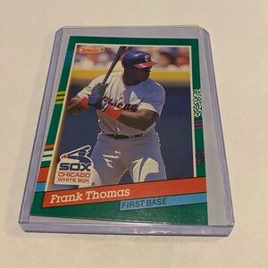 Frank Thomas RC Rookie 1990 Donruss Baseball Card Vintage Collectible